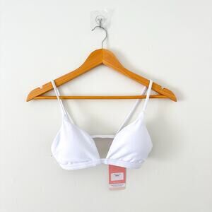 NWT Midori Siren Triangle Padded Bikini Top White M